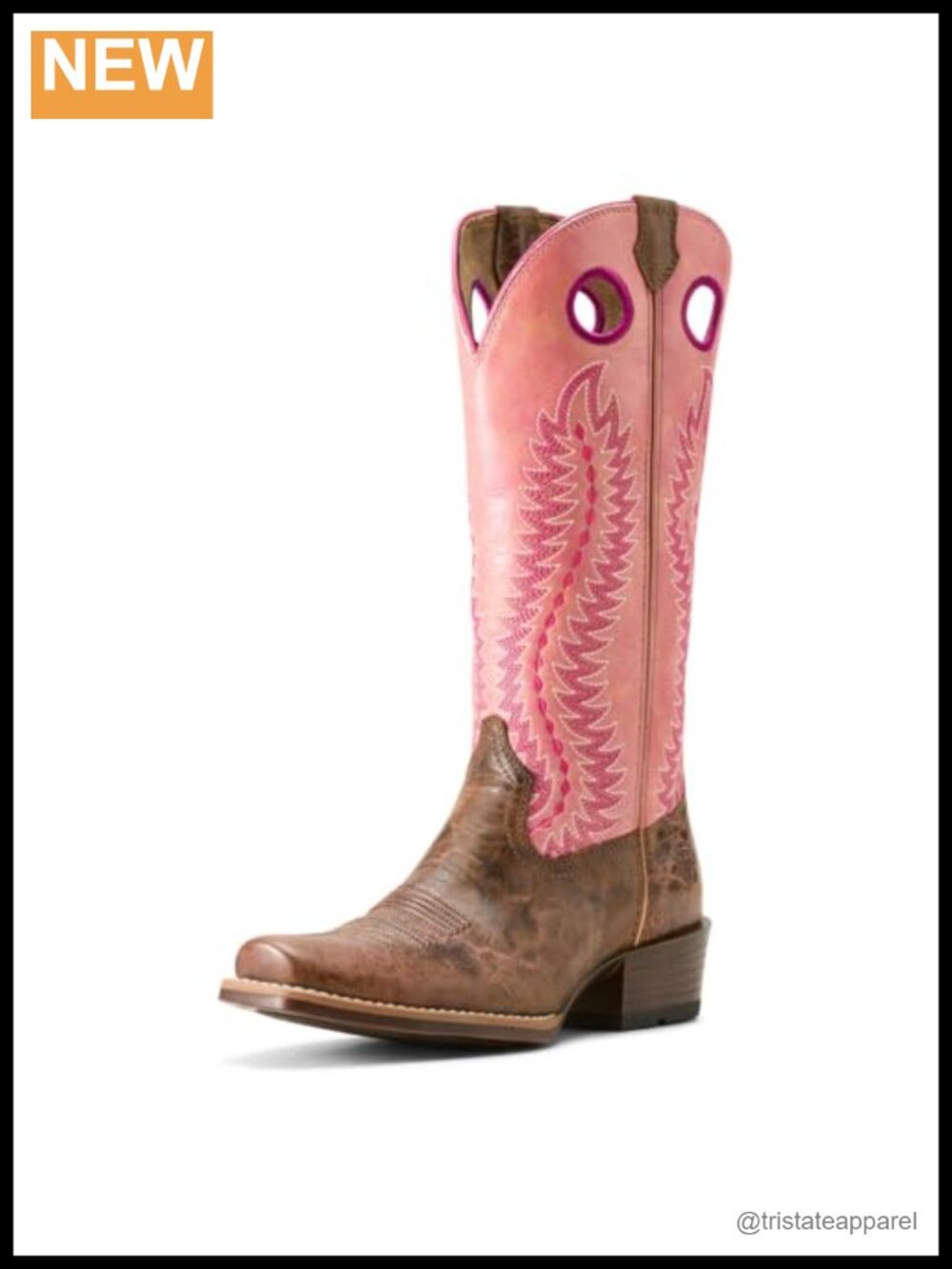 ARIAT Junction Western Boot Leather Pull-On Mid-Calf Waterproof